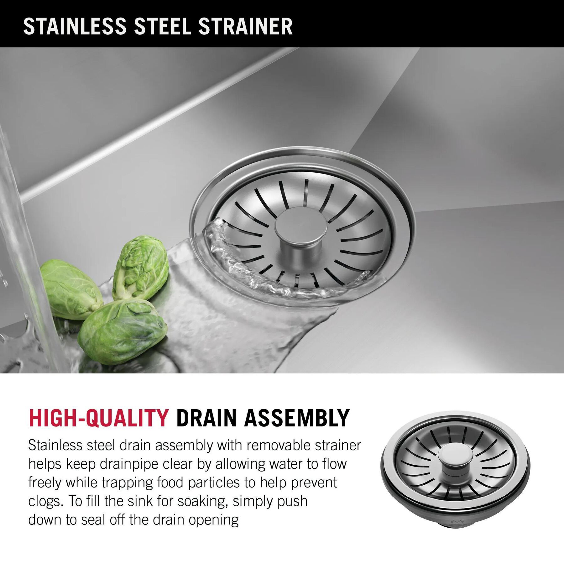 24&rdquo; Undermount Stainless Steel Single Bowl Laundry Utility Kitchen Sink with Accessories